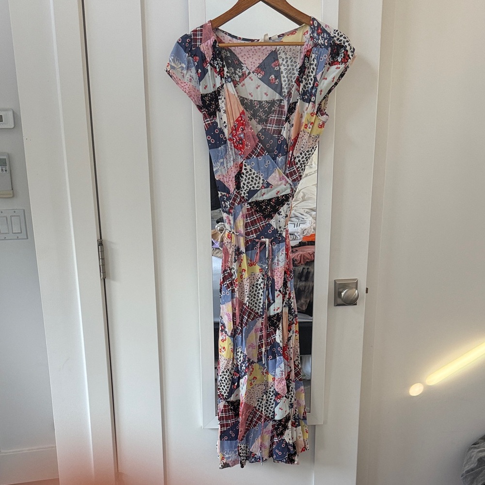 Patchwork Patterned Women's Dress